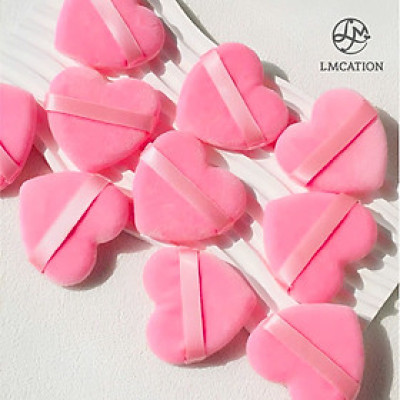 Bông dặm phấn phủ trái tim LMcation