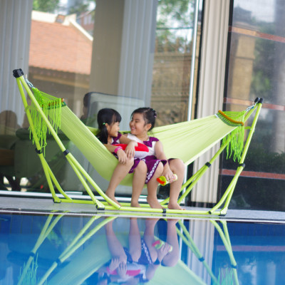 Bộ võng xếp BAN MAI: khung sơn tĩnh điện VIP và lưới mềm dày 99 ( Giao màu ngẫu nhiên )