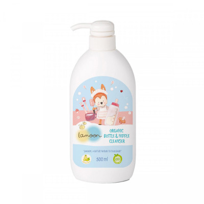 Nước rửa bình sữa Organic cho bé Lamoon - Bình 500ml 