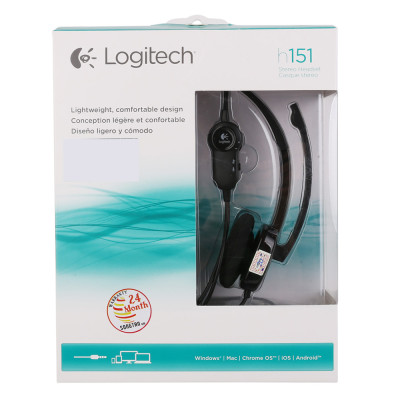 Tai Nghe Chụp Tai Logitech H151 - Hàng Chính Hãng