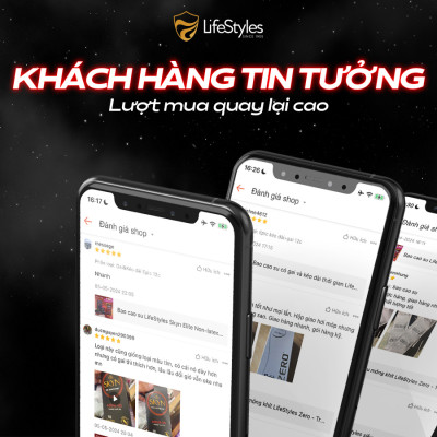 Bao cao su gai trơn Skyn Intense Feeling - Non-latex không mùi cao su - Hộp 10 bao