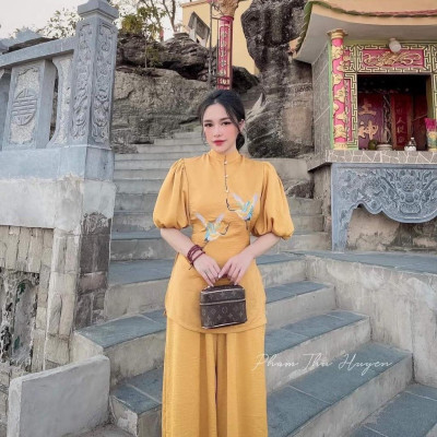 ĐỒ LAM ĐI CHÙA Mẫu Chim Công Mới 2022 Đủ Màu