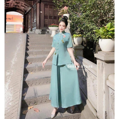 ĐỒ LAM ĐI CHÙA Tàu Phi Lụa