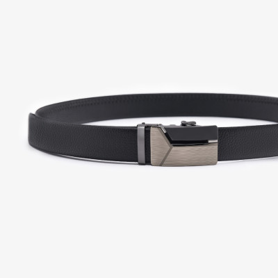 Dây Lưng Chính Hàng Thắt Lưng Nam GENCE LG45 Chất Liệu Da Bò Cao Cấp Màu Đen