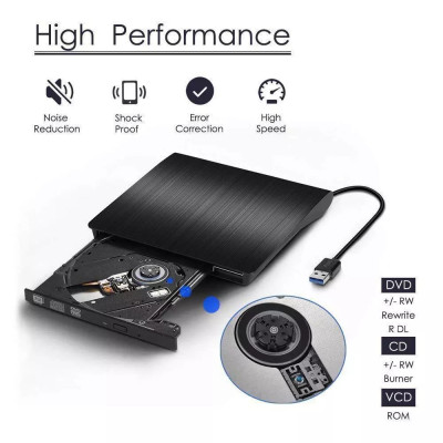 Ổ đĩa dvd gắn ngoài qua cổng USB 3.0 & Type C tiện lợi dùng được cho laptop và máy bàn PC, không kén đĩa