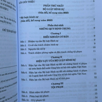 Sách Bộ Luật Hình Sự, Bộ Luật Tố Tụng Hình Sự sửa đổi, bổ sung năm 2025 (đã hợp nhất 2025) - V2654TA