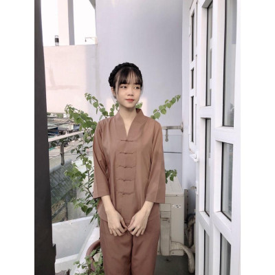 Đồ Lam Đi Chùa # BÀ LAI TIM # Đồ Bộ Nữ # Quần Áo Nữ