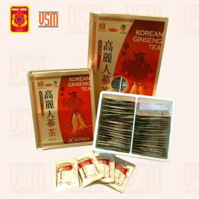 Trà Hồng Sâm Hạt Hàn Quốc Korean Red Ginseng Granule Tea - Ginseng House  (Hộp 100 gói) 