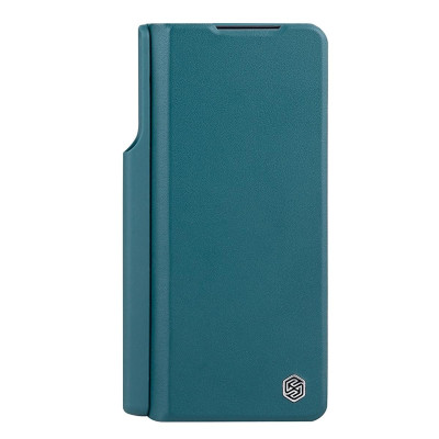 Bao da chống sốc cho Samsung Z Fold 7 / Z Fold 6 / Z Fold 5 trang bị nắp bảo vệ Camera và ngăn đựng S-Pen hiệu Nillkin Qin Pro (chất liệu da cao cấp, thiết kế thời trang cá tính) - Hàng nhập khẩu