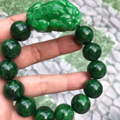 VÒNG TAY PHONG THỦY ĐÁ CẨM THẠCH TỲ HƯU HÚT TÀI LỘC MAY MẮN   VÒNG NAM MỆNH THỦY , MỆNH MỘC ĐEO Ạ  NAM TAY TO 75KG - 90KG ĐEO