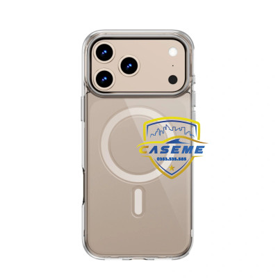 Ốp lưng WI WU Invisible Ultra YXK-208 cho iPhone Air, iPhone 17, iPhone 17 Pro, iPhone 17 Pro Max – Trong suốt, chống sốc, hỗ trợ sạc từ tính - Hàng Chính Hãng