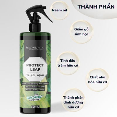 Combo phân bón TRỊ SÂU BỆNH, DƯỠNG LÁ MONROVIA hữu cơ giúp cây khỏe, lá xanh mướt cho cây cảnh