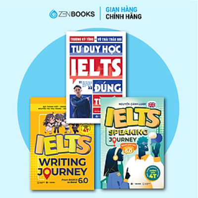 Combo Sách IELTS Cho Người Mới Bắt Đầu: Tư Duy Học IELTS +IELTS Speaking Journey + IELTS Writing Journey