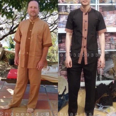 ĐỒ LAM ĐI CHÙA Lãnh Tựu Phối Tay Ngắn