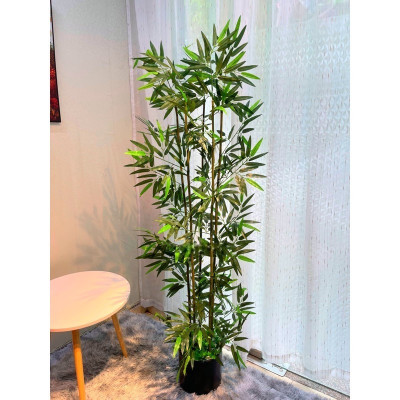 Chậu cây trúc quân tử giả - Size từ 120cm đến 200cm - Cây giả, hoa lụa Decor trang trí nhà cửa