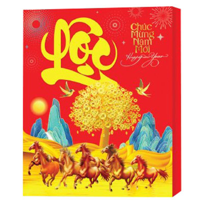 Lịch Bloc Siêu Cực Đại 2026 - Sắc Màu Thế Giới - Hạnh Phúc - Đại Việt Á DVA04B - Chữ Lộc