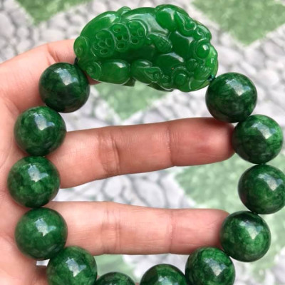 VÒNG TAY PHONG THỦY ĐÁ CẨM THẠCH TỲ HƯU HÚT TÀI LỘC MAY MẮN   VÒNG NAM MỆNH THỦY , MỆNH MỘC ĐEO Ạ  NAM TAY TO 75KG - 90KG ĐEO