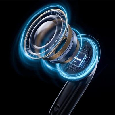 Tai nghe Bluetooth chống ồn kép ENC+ANC Choetech BH-T60 có màn hình LED hiển thị pin - Hàng chính hãng