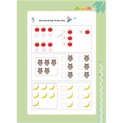 Sách - Combo 3 Cuốn Pomath Toán Tư Duy Cho Trẻ Em Từ 4 - 6 Tuổi (Tập 4,5,6)