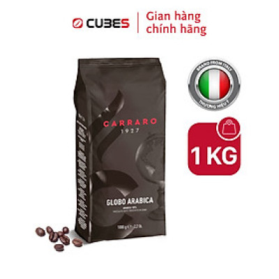 Combo Cà phê hạt Carraro Globo Arabica - Nhập khẩu chính hãng 100% từ thương hiệu Carraro, Ý