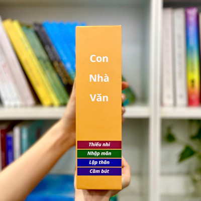 COMBO HỘP 4 CUỐN: Con nhà văn (Thiếu Nhi - Nhập môn - Lập thân - Cầm bút)