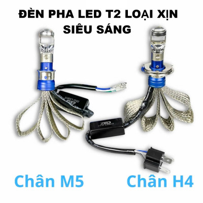 Đèn Pha Bi LED T2 Thế Hệ Mới – Sáng Trắng Siêu Nét, Không Cần Độ Dây, Cực Bền