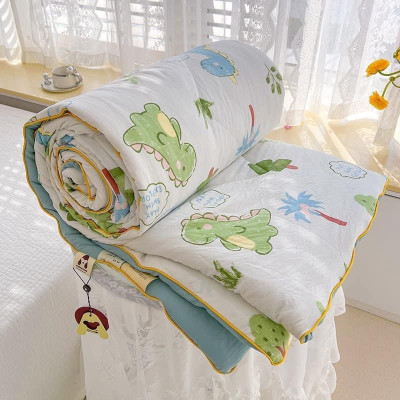 Chăn hè Cotton DULCETT Đũi xơ Đậu Nành mềm mát, Mền hè kích thước 2mx2m3 dùng 4 mùa quanh năm