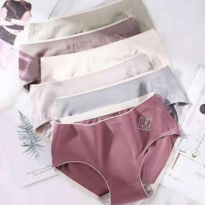 Quần lót nữ O2 cotton ép không đường may ( được chọn màu )