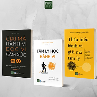 Combo 3 cuốn Giải mã hành vi - đọc vị cảm xúc + Tâm lý học hành vi + Thấu hiểu hành vi, giải mã tâm lý - Bản Quyền