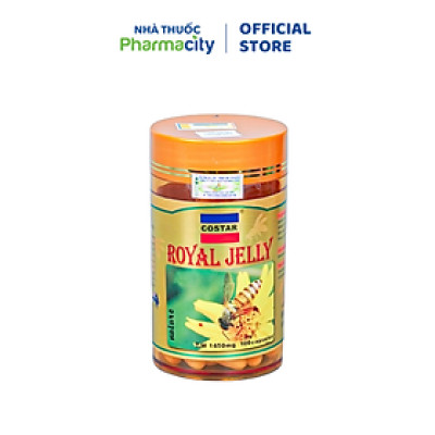Viên uống Sữa ong chúa Costar Royal Jelly Soft Gel Capsules nâng cao đề kháng, đẹp da (100 viên)
