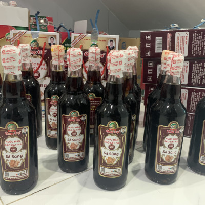 Nước mắm sá sùng thượng hạng 45N - Độ đạm cao, dung tích 500ml/1 chai, hộp 2 chai