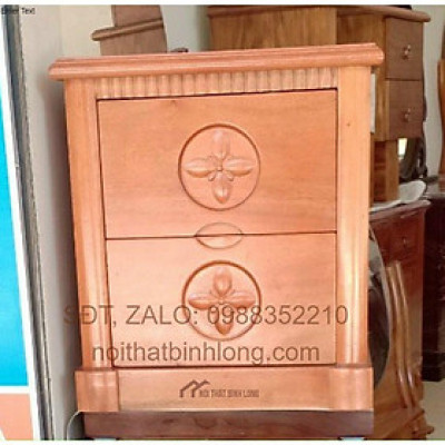 Tủ đầu giường gỗ xoan đào kiểm hàng khi nhận