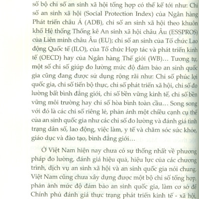 Những Vấn Đề Chung Trong Xây Dựng Bộ Chỉ Số An Sinh Quốc Gia (Sách Chuyên Khảo)