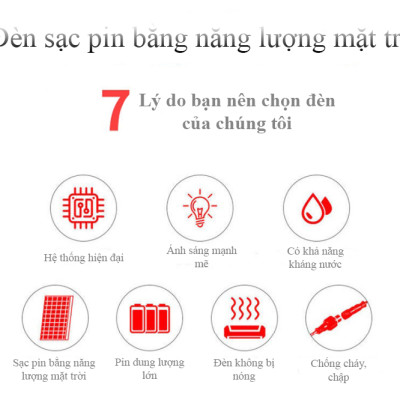 Đèn năng lượng mặt trời 60W - 45W - 80W - 100W - 180W, Hoàn toàn không sử dụng điện, có điều khiển từ xa - D1082