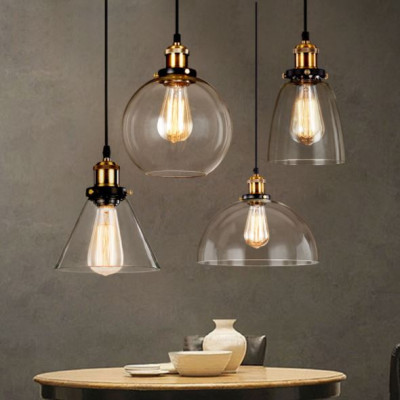 Đèn thả HEBEL hiện đại chao thủy tinh trang trí phòng ăn, quán cafe [ẢNH THẬT 100%].