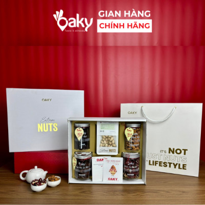 [SET QUÀ TẶNG 20/10] Hạt Dinh Dưỡng Nhập Khẩu Oaky Tặng Bạn Gái, Mẹ, Cô Giáo - Hạt Chia Ned & Hạt Dẻ