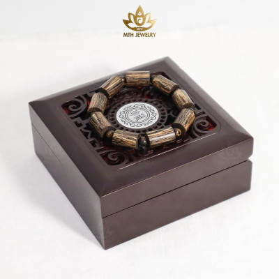 Vòng Tay Trầm Hương Trụ Trúc Sánh Chìm Tự Nhiên