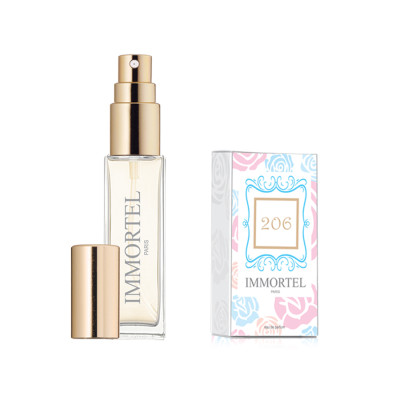 Nước hoa Nữ Immortel Paris 206 Eau De Perfume (Gồm chai xịt 8ml + Chai nạp 12ml)-Mùi hương mạnh mẽ và đầy cuốn hút  