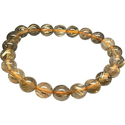 Vòng Tay Đá Thạch Anh Tóc Vàng 8mm