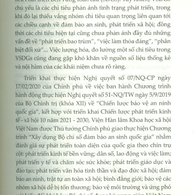 Những Vấn Đề Chung Trong Xây Dựng Bộ Chỉ Số An Sinh Quốc Gia (Sách Chuyên Khảo)