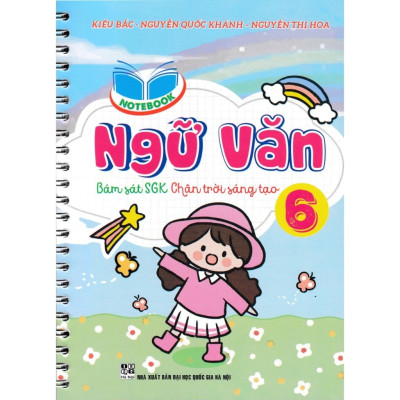 Sách - Combo 4 quyển notebook - văn,toán, anh, khoa học tự nhiên lớp 6 (HA)