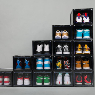 Combo 10 Hộp Đựng Giày, Tủ Đựng Giày Kệ Giày Xịn Cửa Nắp Nam Châm Lắp Ráp Thông Minh Song Anh