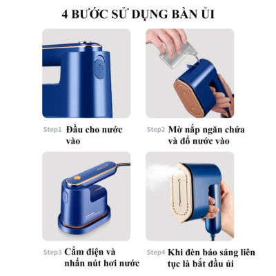 Bàn là ủi hơi nước cầm tay mini SOKANY 3069 công suất 1200W có thể ủi khô và ủi ướt, tiện dụng dễ mang theo du lịch - HÀNG CHÍNH HÃNG - DELIYA