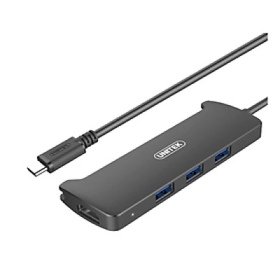 BỘ CHIA TYPE C RA 3 USB3.0 + 1 CỔNG HDMI V300A UNITEK HÀNG CHÍNH HÃNG