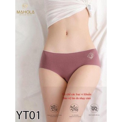 Quần lót nữ O2 cotton ép không đường may ( được chọn màu )