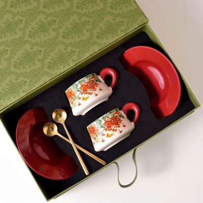 SET 2 TÁCH TRÀ CHIỀU CAO CẤP UK TEMPI Hàng chính hãng