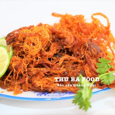 Combo 10 gói khô bò sợi Thu Ba Quảng Ngãi , mỗi gói 100gr, ăn vặt