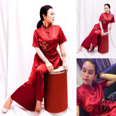 ĐỒ LAM ĐI CHÙA Tàu Phi Lụa