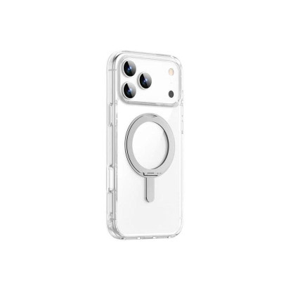 Ốp Lưng Cho iPhone 17 Pro Max / 17 Air / 16 WIWU iShield Ultra Lưng Trong Kèm Vòng Giá Đỡ Xoay 360° Hỗ Trợ Sạc Magnetic