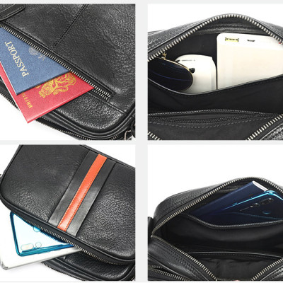 Túi Đeo Chéo Nam Da Bò Thật BHM6179 – Gọn Nhẹ, Bền Bỉ, Đậm Chất Nam Tính